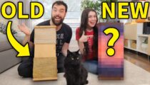 Remaking our first cat scratching post