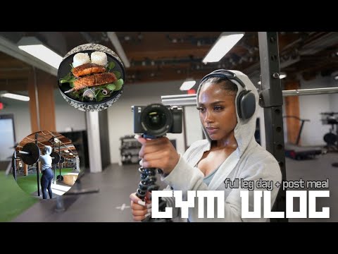 GYM VLOG : full leg day + post workout meal ⭐︎ quad focused