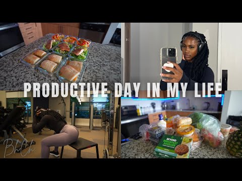 VLOG: morning routine, grocery shopping, quick meal prep, gym, etc.