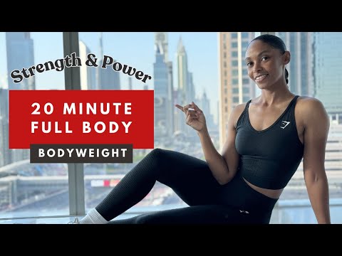 20min Full Body Workout – BODYWEIGHT (NO EQUIPMENT) | Strength & Muscle
