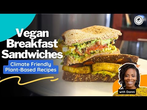 Vegan Breakfast Sandwich | Affordable Climate Friendly Plant-Based Recipes