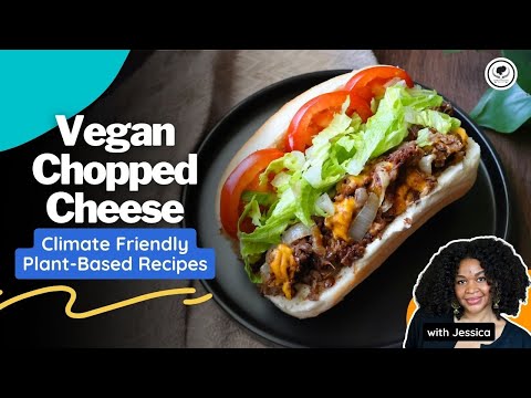 Vegan Chopped Cheese Sandwich | Affordable Climate Friendly Plant-Based Recipes