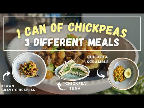 1 CAN OF CHICKPEAS | 3 DIFFERENT MEALS | 3 MEALS UNDER $1