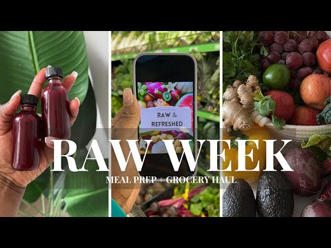 Raw Vegan Meal Prep + Grocery Haul