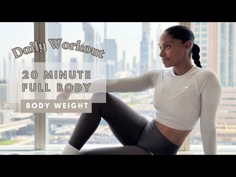 Very Sweaty 20min DAILY Full Body Workout – BODYWEIGHT | Get Fit!