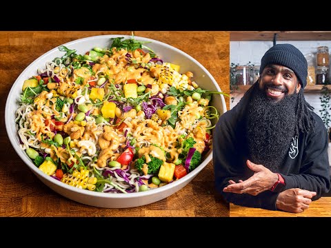 Can You Handle All These Flavors in One Bowl? | 30 Minute Red Curry Asian Ramen Noodle Salad