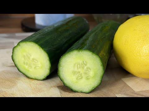 Cucumber Ginger and lemon Juice! Detox & Cleanse! Reduce Belly Fat!!