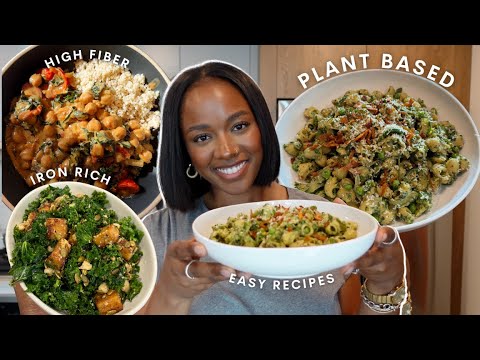 easy plant based meals i’ve been making on repeat | iron & fiber rich recipes