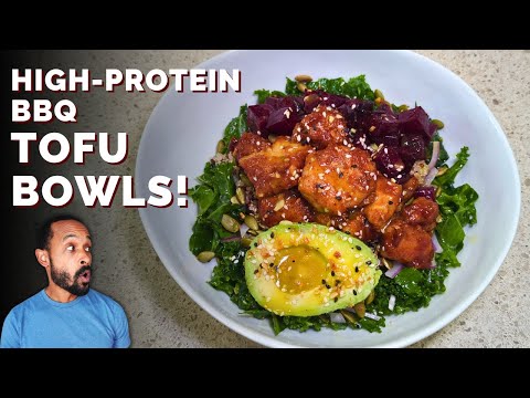 Your Next High Protein Meal Prep… BBQ TOFU NOURISH BOWLS!