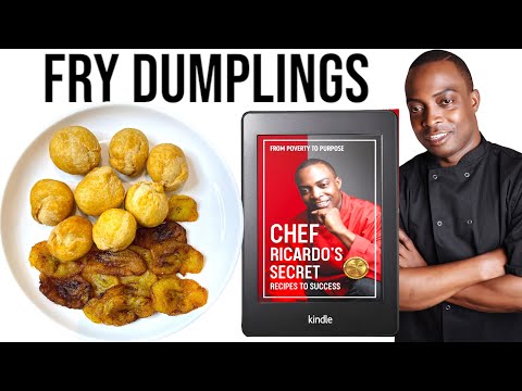 Jamaican Friend Dumplings with coconut milk | Chef Ricardo Cooking