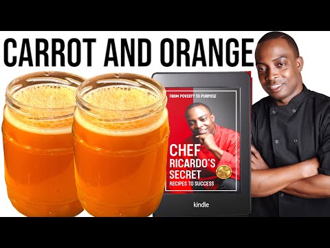 Carrot and orange juice for and beautiful skin and body for summer