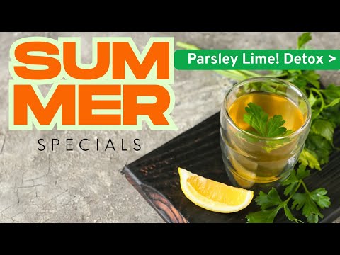 Detox the kidney and body Drink this for diabetic parsley lime! detox the kidney and body