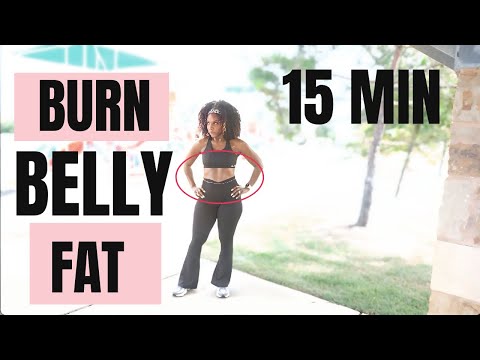 I LOST BELLY FAT DOING THIS! (15 MIN STOMACH SLIMMING WORKOUT)