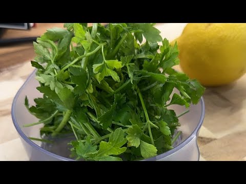 Remove the sugar from your blood. With parsley and lemon tea!  Live streaming ! Part  1️⃣ !