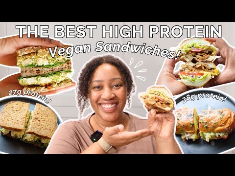 My Top Two High Protein Plant Based Sandwiches | High Fibre & Easy to Make!
