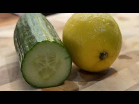 Drink lemon and cucumber water every night before bed!