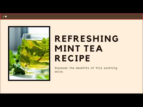 How to Make Homemade Mint Tea | Freshly Brewed MINT TEA in 5 Minutes!