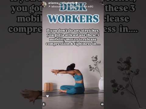 Desk workers, this is for YOU! Thank me later 🤍 #corporatelife #deskyoga #seatedyoga #mobility