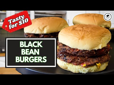 Making Vegan Tasty Black Bean Burgers for Under $10!? | @AfroVeganSociety