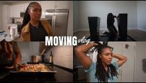 Moving Vlog | Assembling My First Furniture, Baking Cookies, GRWM for a Basketball Game