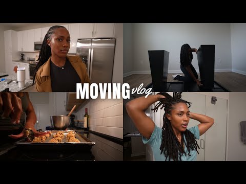 Moving Vlog | Assembling My First Furniture, Baking Cookies, GRWM for a Basketball Game