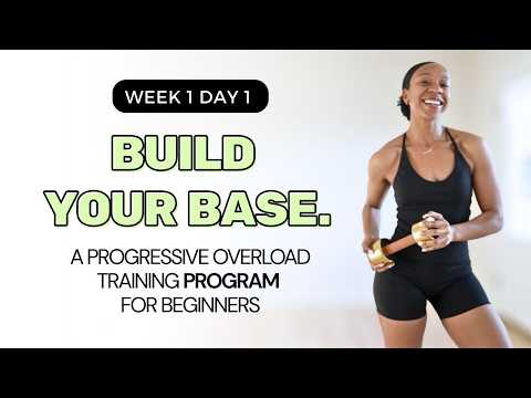 BUILD YOUR BASE: FULL BODY: A Progressive Overload Strength Program 💪🏽 Week 1 Day 1