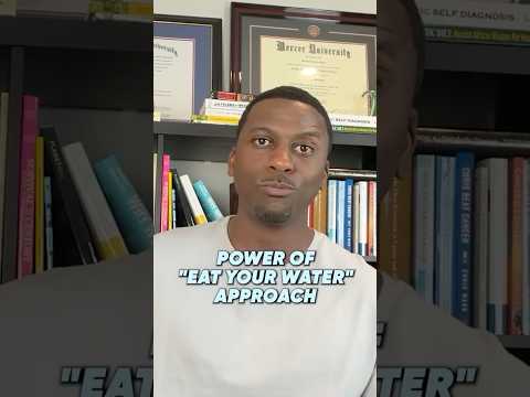 Power of “Eat Your Water” Approach
