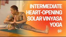 Intermediate Heart-Opening Solar Vinyasa Yoga | Boost Self-Compassion | 20 Minutes
