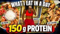 Realistic WHAT I EAT IN A DAY| 150 G protein & Fat Loss