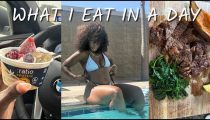 what i eat in a day, simple balanced high protein meals for fat loss.