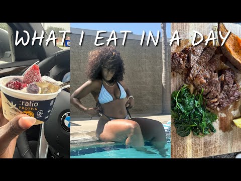 what i eat in a day, simple balanced high protein meals for fat loss.
